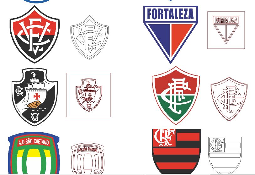 imagem do arquivo vetor para download Escudos dos Times Brasileiros Vetorizados